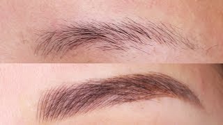 Before amp After Eyebrow Microblading Feathering Tattoo [upl. by Varipapa]