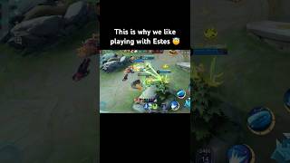 This is why we like playing with Estes 😇 mobilelegends mlbb shorts [upl. by Anaidiriv]