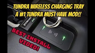 Installing the Tundra Wireless Charging Tray [upl. by Halehs]