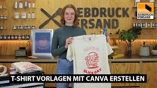 Mit CANVA Vorlagen für den Siebdruck erstellen  Beginner Tutorial [upl. by Publus]