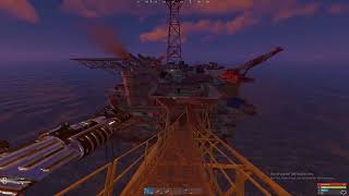 Grubbing has never been Easier on Large Oil Rig  RUST [upl. by Srini459]