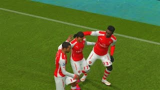 PES 2015 Gameplay  Arsenal vs Everton HD PCPS4 [upl. by Brennan]