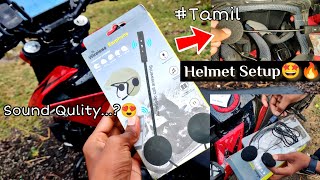 Helmet wireless Earphone🤩  How To Setup  Price  Quality  Worth Buy🔥 [upl. by Rame625]