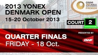 QF Court 2  MD  Fu HF  Hong W vs MBoe  CMogensen  2013 Yonex Denmark Open [upl. by Ruberta]