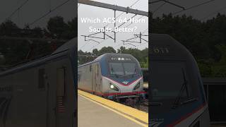 Which ACS64 Horn Sounds Better shorts amtrak [upl. by Gonzales]