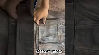 Premium Genuine Leather Jacket for Men  Stylish Durable amp Comfortable  Zenonix Impex [upl. by Ynneb578]