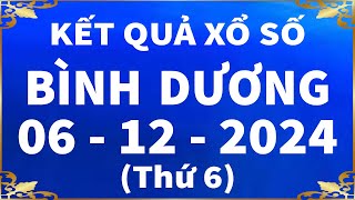 Xổ số Bình Dương ngày 6 tháng 12  XSBD 612  KQXSBD  SXBD  Xổ số kiến thiết Bình Dương hôm nay [upl. by Adnirual]