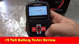 Foxwell BT100 Battery Tester Review [upl. by Jeffry]