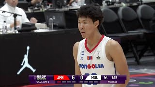 Margad Choijilsuren highlights vs Japan China  FIBA Asia Cup Qualifiers [upl. by Narruc]