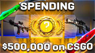 I spend 500000 on CSGO Heres everything I unboxed [upl. by Amhser]