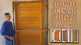 Como chumbar um batente com porta Pivotante [upl. by Yankee]