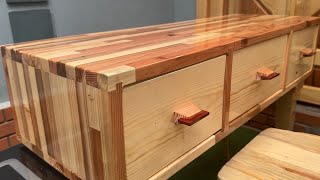 Creating a Smart Dressing Table from Scrap WoodUpcycling Unused Wood into a HighTech Makeup Vanity [upl. by Dorlisa]