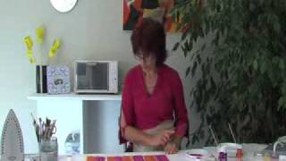 Pebeo  Setacolor Paint  How to Decorate a Table Set with Fabric Paints [upl. by Malda102]