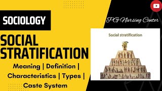 Social Stratification In Hindi  Definition  Characteristics  Types  Caste System sociology [upl. by Akeenat]