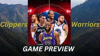 Clippers vs warriors game preview clippersvswarriors nbahighlights nba [upl. by Marj]