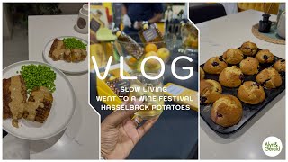 Vlog 54 Slow Living Went To A Spirits amp Wine Festival amp Hasselback Potatoes Recipe [upl. by Weir]