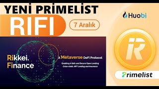 Huobi Prime List Rifi Coin  Rikkei Finance Nasıl Alınır  Huobi Prime List Nasıl Katılınır [upl. by Melba]