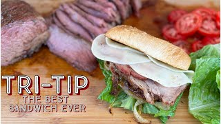 Ultimate TriTip Sandwiches  Smoky Perfection with Pit Boss Pellet Smoker [upl. by Anaet]