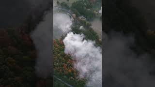 Early fall brushfire dji [upl. by Ativ]