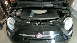 How To Install Replace A New Headlight Bulb For Fiat 500 Fiat 500e [upl. by Rob]