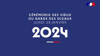 Discours de vœux 2024 du garde des Sceaux aux acteurs judiciaires [upl. by Onez696]