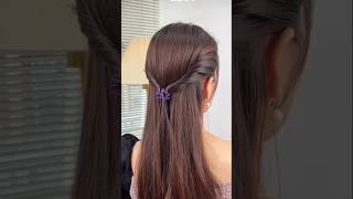 Beautiful twisting hairstyle 🎀🌸 shorts shortsfeed hairstyle hair clip koreanstyle tutorial [upl. by Oirevlis]