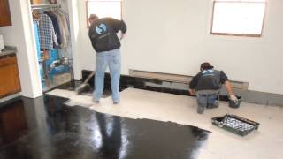 TruCrete  How to apply TruAmour one day epoxy garage flake floor paint [upl. by Esille523]