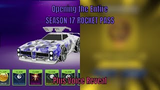 Opening the Entire Season 17 Rocket Pass  ‼️Voice Reveal‼️ [upl. by Anitnerolf136]