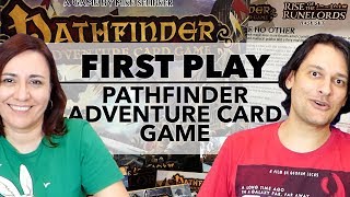 First Play Pathfinder Adventure Card Game 2013 boardgames [upl. by Lessur189]