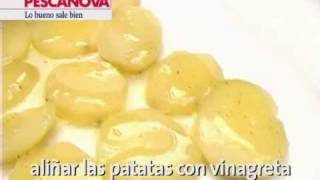 Filetes de Bacalao en ensalada con patatas y Alioli [upl. by Ttayw]