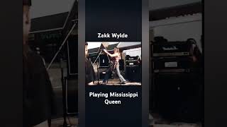 Zakk Wylde playing quotMississippi Queenquot guitargod zakkwylde throwback mississippiqueen [upl. by Yeclek]