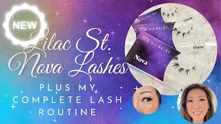 New  Lilac St Nova Lashes  Tryon  My Complete Lash Routine lilacst [upl. by Fugate46]