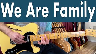 Sister Sledge We Are Family Guitar Lesson  Tutorial  TABS [upl. by Anreval]