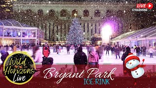 121124 ⛄Watch Live  Bryant Park Ice Rink A Winter Wonderland in New York City [upl. by Swetlana]