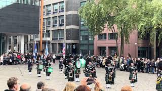 Graham Lowlanders Pipes amp Drums  Loud amp Proud The Parade  Leeuwarden 12102024 [upl. by Ellehsram]