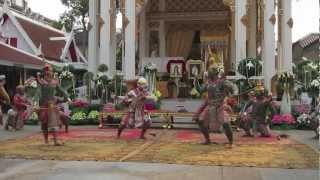 Thai Khon Dance at Funeral [upl. by Temp292]