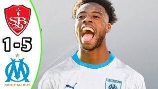 Brest vs Marseille 15 Resume  Ligu 1 Uber Eats 2024 eFootball Game Play [upl. by Bertold]