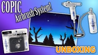 COPIC Airbrush System  Unboxing Setting up amp Testing out [upl. by Ormiston678]