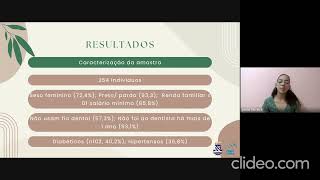 IMPACTO DA PERDA DENTÁRIA NA QUALIDADE DE VIDA DE INDIVÍDUOS COM E SEM DIABETES [upl. by Erialb]