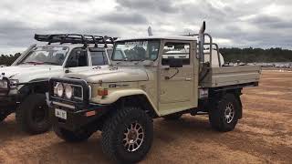 Cat 3208 powered 40 series land cruiser racewars Albany 2018 [upl. by Marentic]