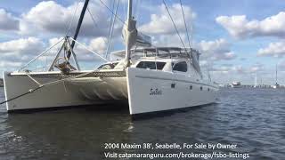 2004 Maxim 38 For Sale By Owner  Listed on Catamaran Guru [upl. by Retnuh187]