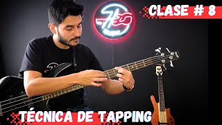 Clase 8  Aprende a Tocar Tapping  Curso de Bajo Eléctrico  Nivel Básico [upl. by Yelsnia790]