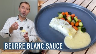 BEURRE BLANC SAUCE BY FRENCH CHEF amp RESTAURANT TIPS [upl. by Ahidam]