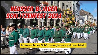 Neusser BürgerSchützenfest 2024  Parade am Sonntag 25 August 2024 [upl. by Rodoeht]