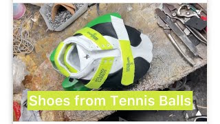 Handmade shoes from Tennis Balls [upl. by Raimes]