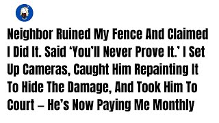 Neighbor Ruined My Fence And Claimed I Did It Said ‘You’ll Never Prove It’ I Set Reddit Stories [upl. by Alben]