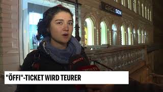 Wiener Linien erhöhen Ticketpreise [upl. by Sabanrab]