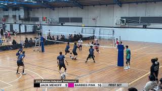 2023 Barbies Volleyball Tournament Men Div 1  Elim Rd  Set 1 Barbies vs JACK MEHOFF [upl. by Iggep]