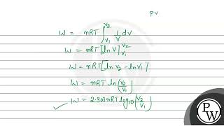 a Obtain an expression for work done in an isothermal process\nb A thermodynamic system is [upl. by Elocin]