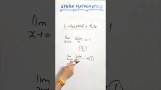 L Hospital Rule lhospitalrule limits maths jeemaths shorts [upl. by Adnawyek]